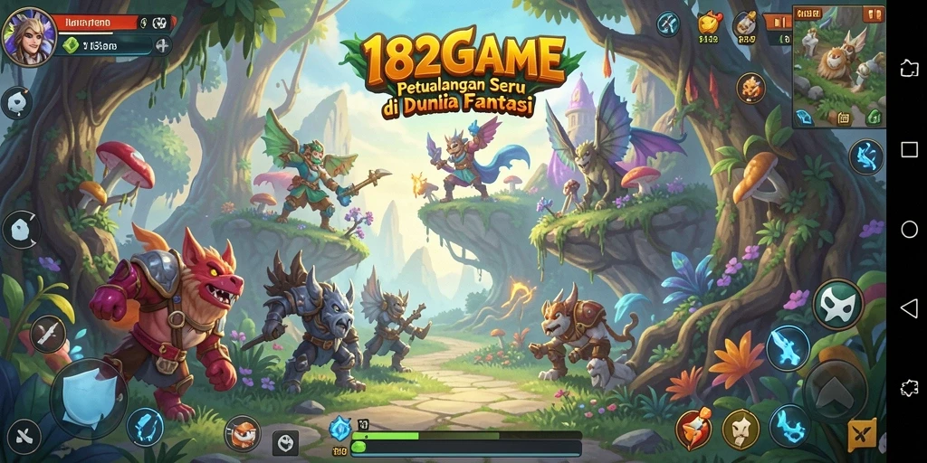 Gameplay mendebarkan di dunia fantastis 182GAME.