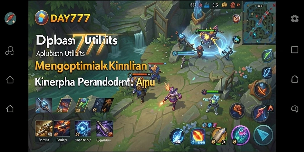 Tampilan antarmuka pengguna DAY777 yang intuitif dan bersih.