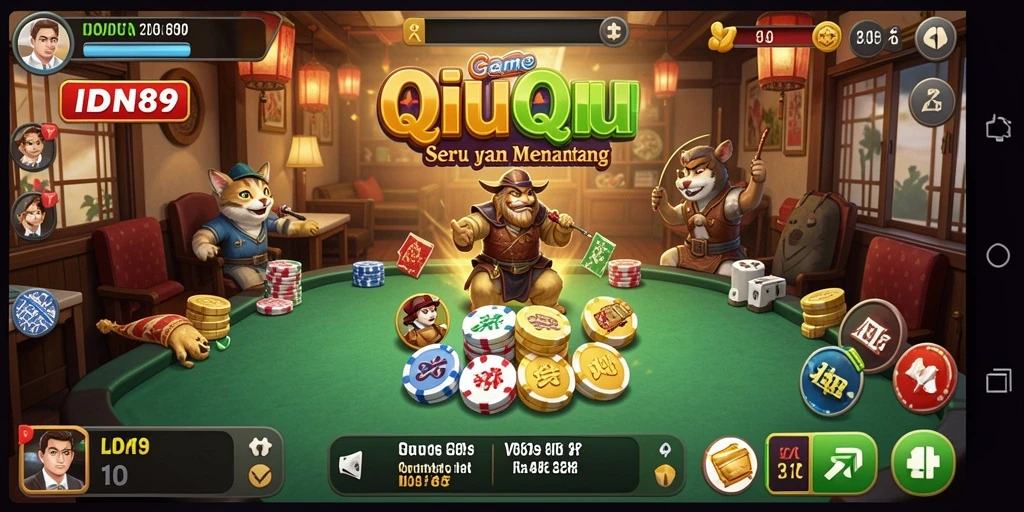 Tampilan gameplay seru dari IDN89 dengan kartu-kartu menantang.