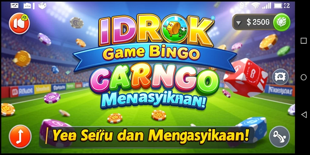 Tampilan gameplay seru di aplikasi bingo IDROK.