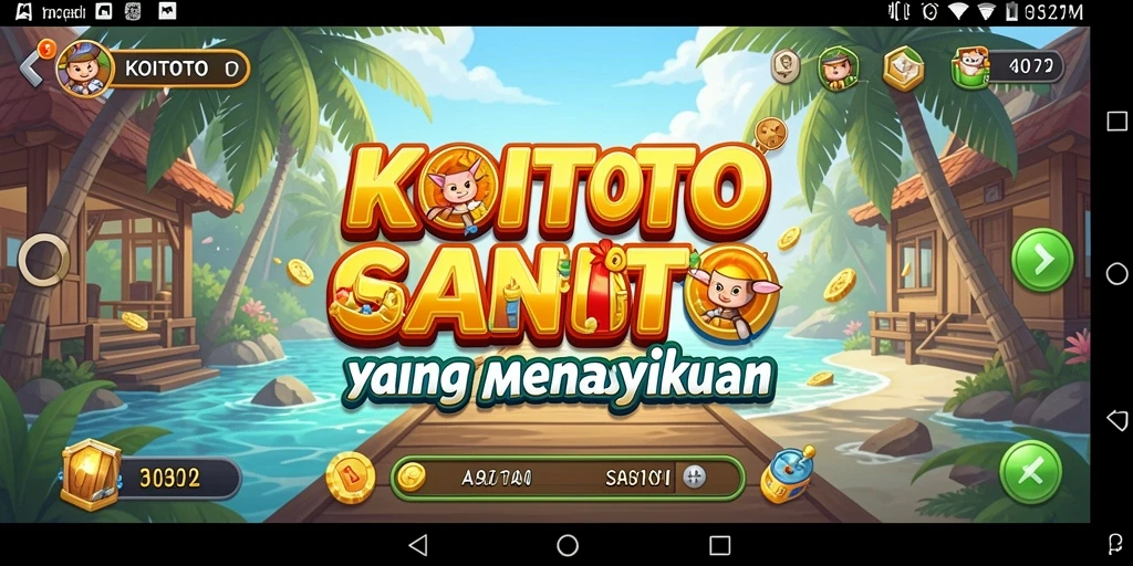 Tampilan gameplay KOITOTO yang ceria dan penuh warna.
