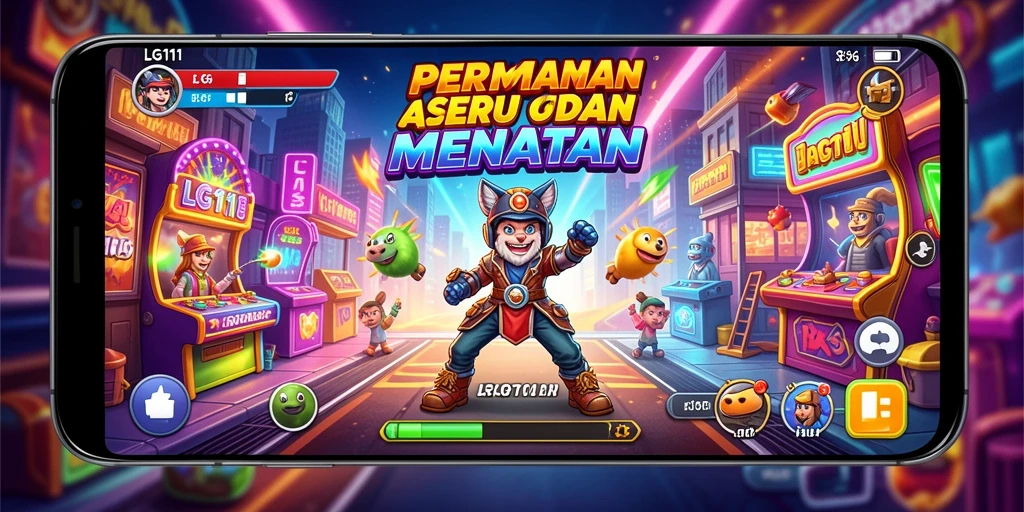 Tampilan gameplay seru LG111 dengan tantangan arcade yang menarik.