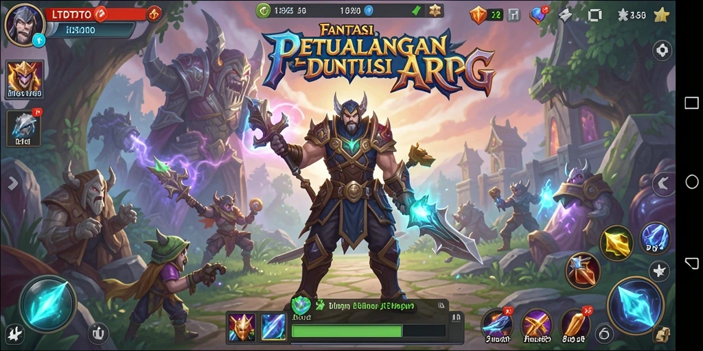 Tangkapan layar LTDTOTO menampilkan aksi pertarungan yang intens di dalam dunia fantasi.