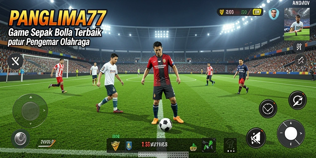 Gameplay menarik dari PANGLIMA77 dalam aksi sepak bola.