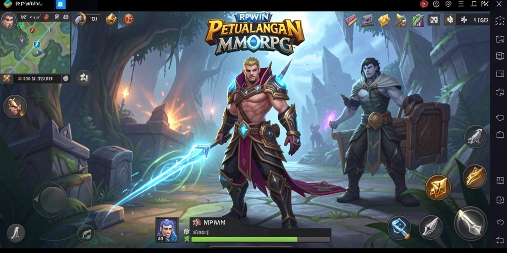 Tampilan gameplay seru di dunia MMORPG RPWIN.